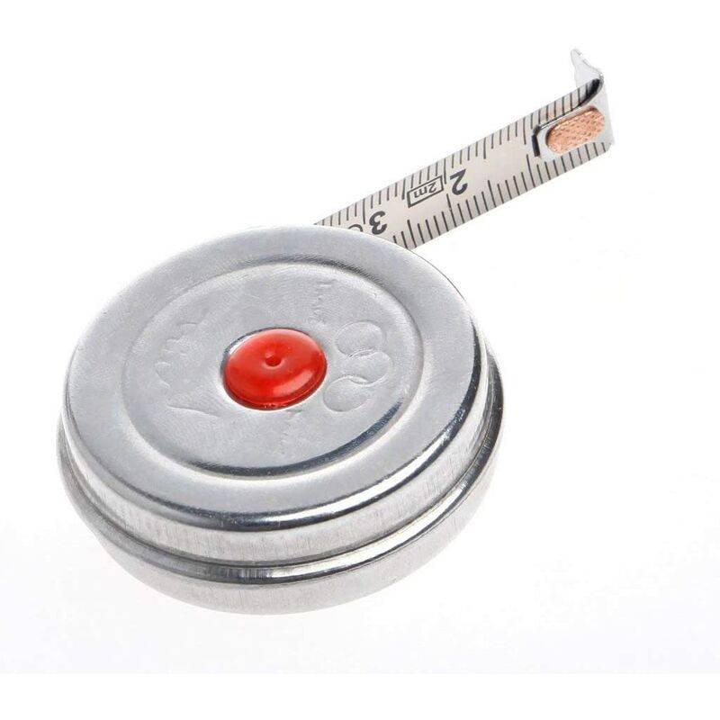 2M Mini Metric Stainless Steel Retractable Tape Measure For Office, Premium Quality Metric