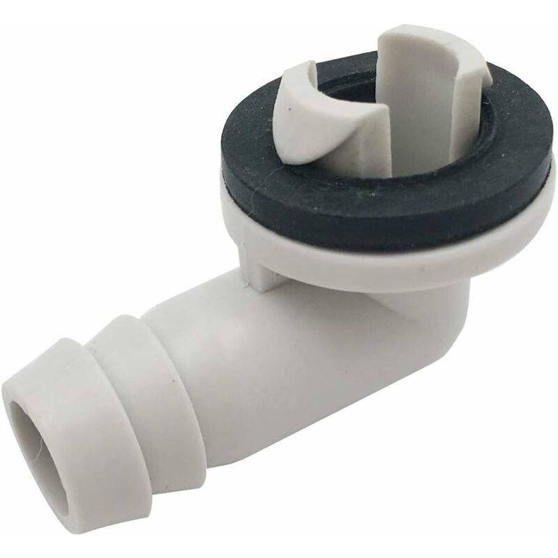 Air Conditioner Drain Hose Connector Elbow Fitting With Rubber Ring For Split Units And Window Units Ac 3/5 Inch (15Mm)
