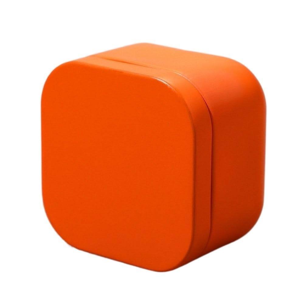 Tea box - Square tin container, tea caddy, metal candy box