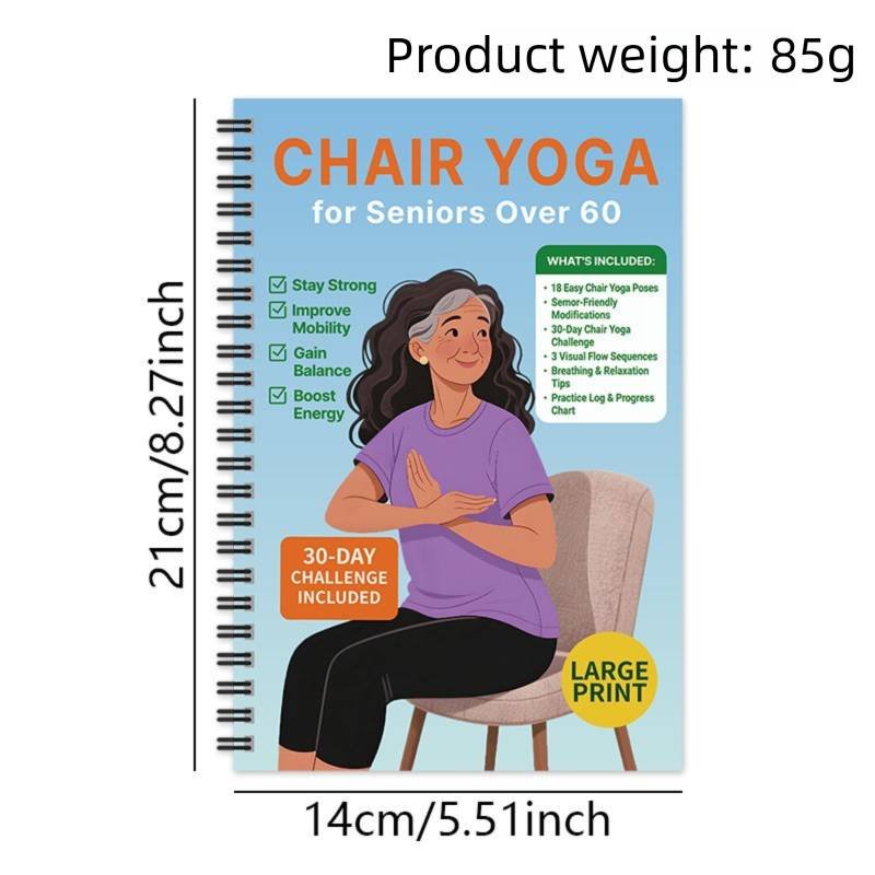 (Edition-C)Chair Yoga for Weight Loss Guide for Seniors - Portable & Easy-to-Follow Wellness Workout for Gentlely Fat Burning & Muscle Toning