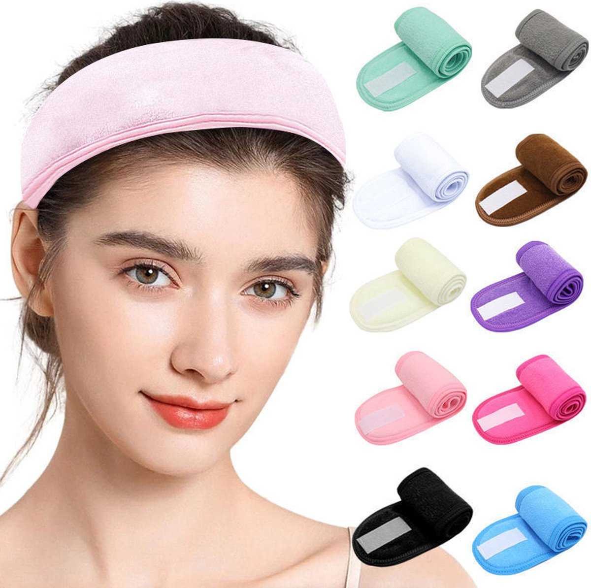 Headband - 10 Pieces - Sports Headband - Women's Headbands - Wide Headbands - Non-Slip - For Makeup, Facial Cleansing, Face Mask, Sports - Women and Men - Mix 10 Colors