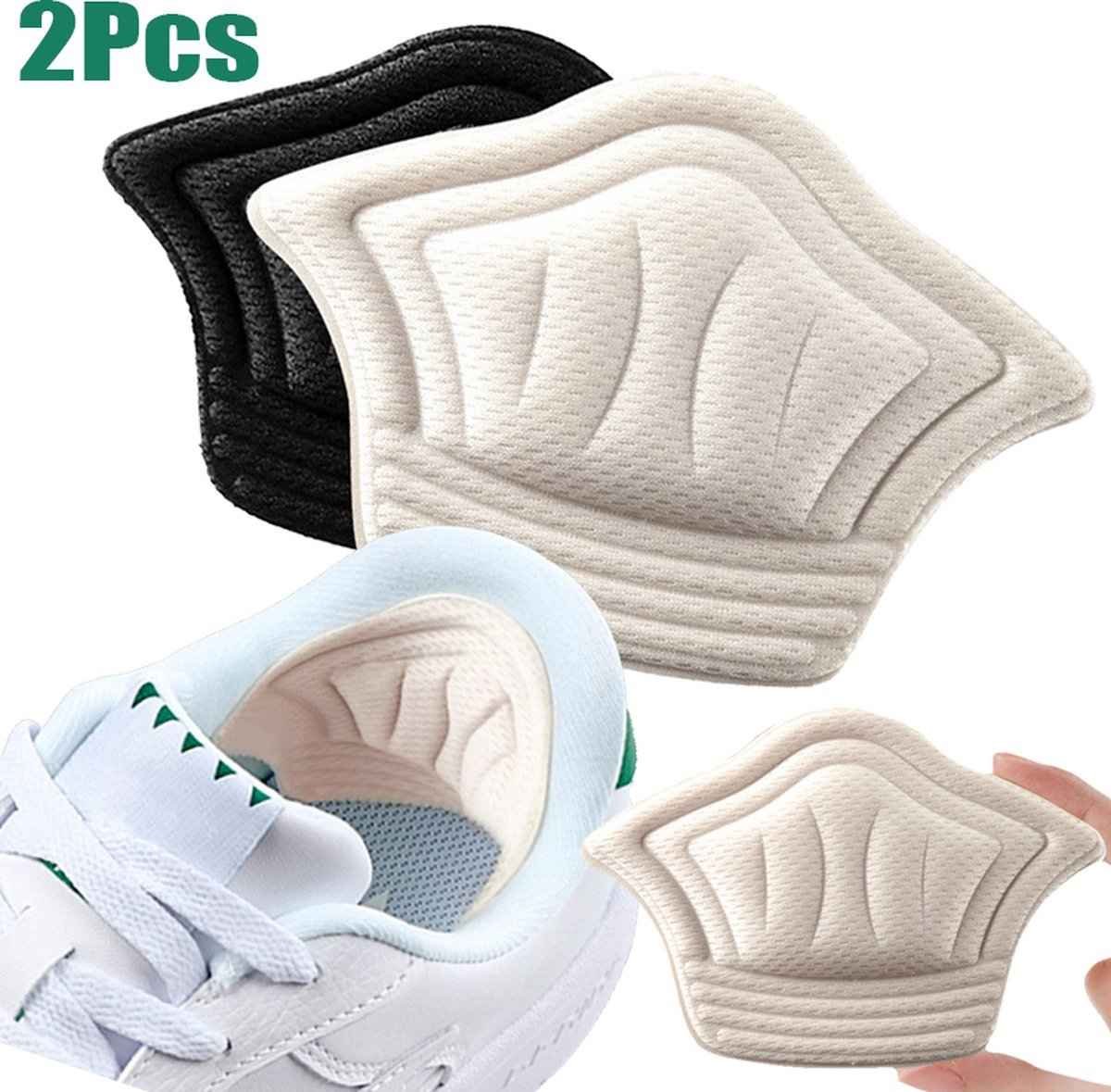 Anti-Slip Heel Insole | Premium Anti-Slip Heel | Foam Heel Cushion | Sneaker Pad | Anti-Slip Shoes | Prevent Blisters | Heel Protectors | 1 Pair | Beige