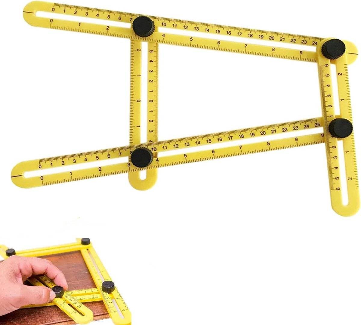Angle Ruler - Quadrilateral Measuring Instrument - Multi-Angle Ruler - Folding Ruler - Multi Angle Angle Meter - Multi-Angle Ruler - Folding Ruler Measuring Ruler - Multi-Angle Measuring Ruler - Multi-Angle Measuring Ruler - Multifunctional - Universal An