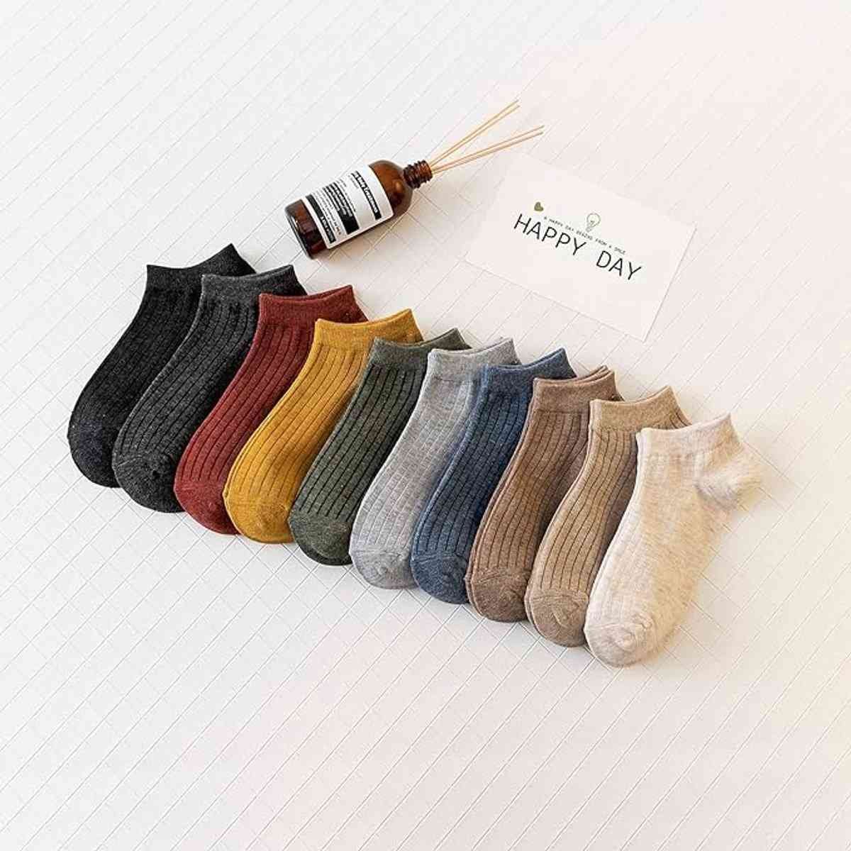 10 pairs of women's sports socks - cotton ankle socks - low socks for women - invisible socks