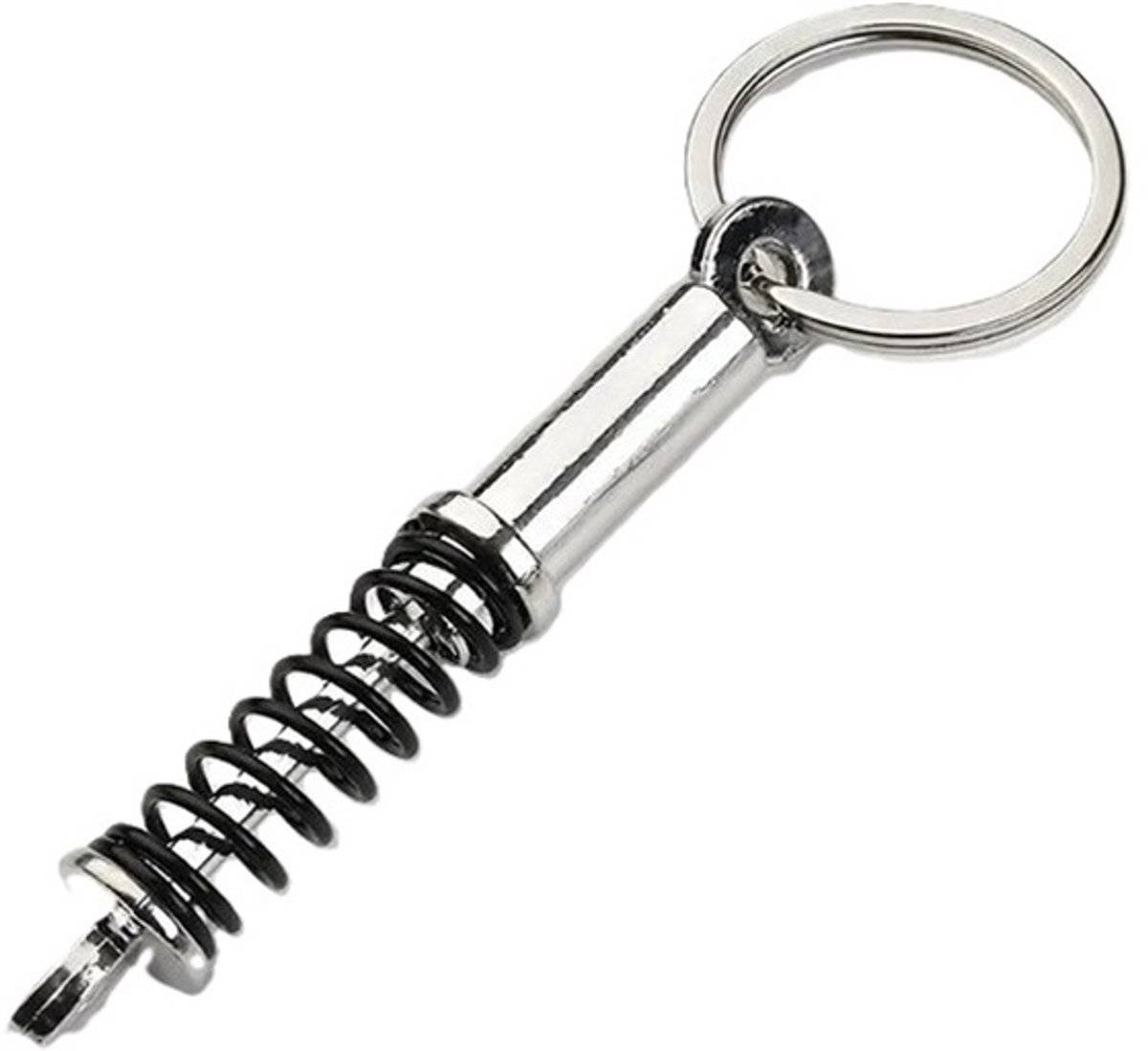 Car Shock Absorber Keychain | Car Key Holder | Shock Absorber Spring Keychain | Universal | Car Accessories | Black