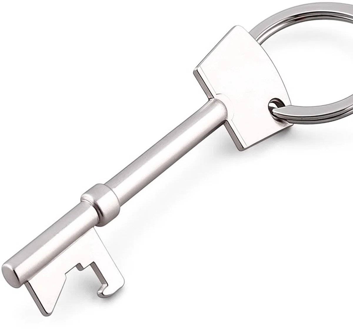 Bottle Opener Keychain | Beer Bottle Opener | Aluminum | Key-Shaped Keychain | Beer Opener Key