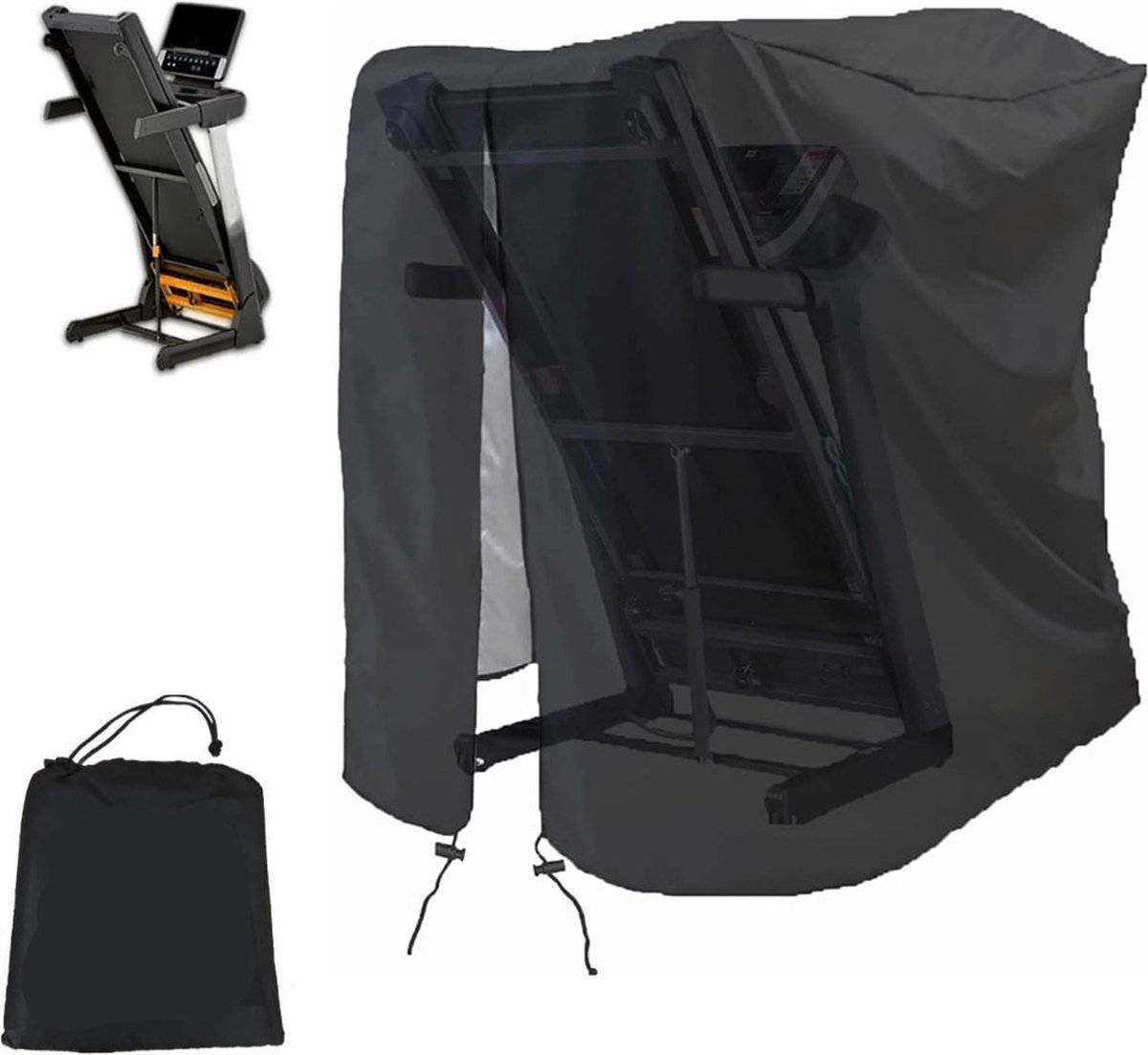 Waterproof Treadmill Cover - Treadmill Protective Cover - With Storage Bag - Weatherproof - 117 x 97 x 168 CM - Treadmill Cover - Treadmill Cover With Zipper - Foldable Treadmill Cover - Oxford Fabric - Not Easy to Tear