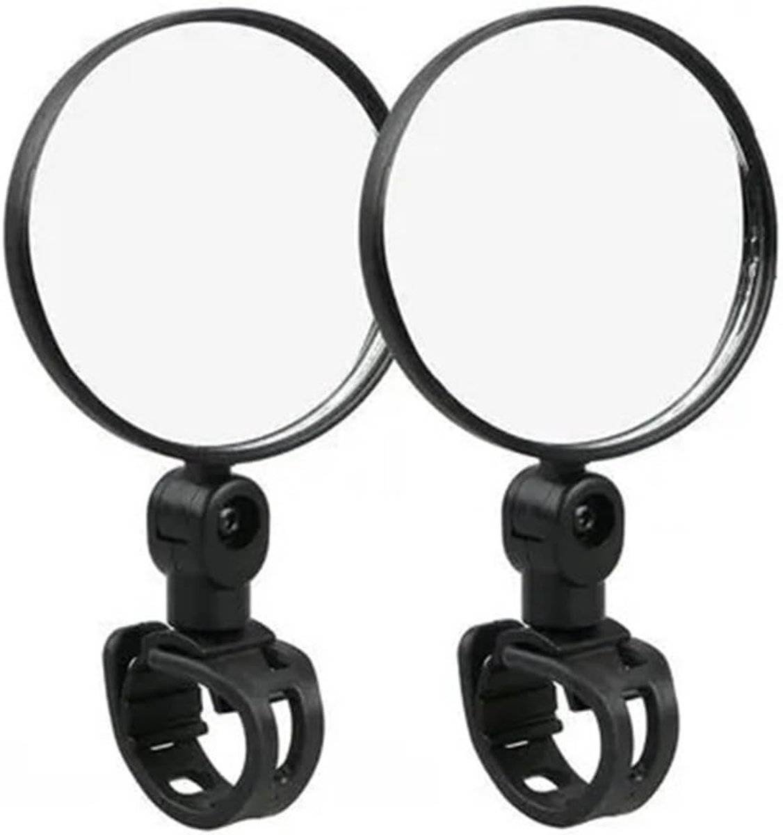Motorcycle rearview mirror - bicycle rearview mirror 360-degree rotatable auxiliary convex mirror - bicycle rearview mirror on the handlebars