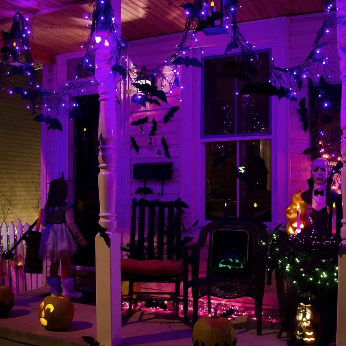 Christmas tree lights - 2-piece - Christmas - Christmas - Halloween - 5m, 50 light beads - Christmas light - Christmas lighting - Christmas lights - light chain - Lights - Lamps - waterproof - Battery operated - for Party / Holiday / Halloween / Christmas