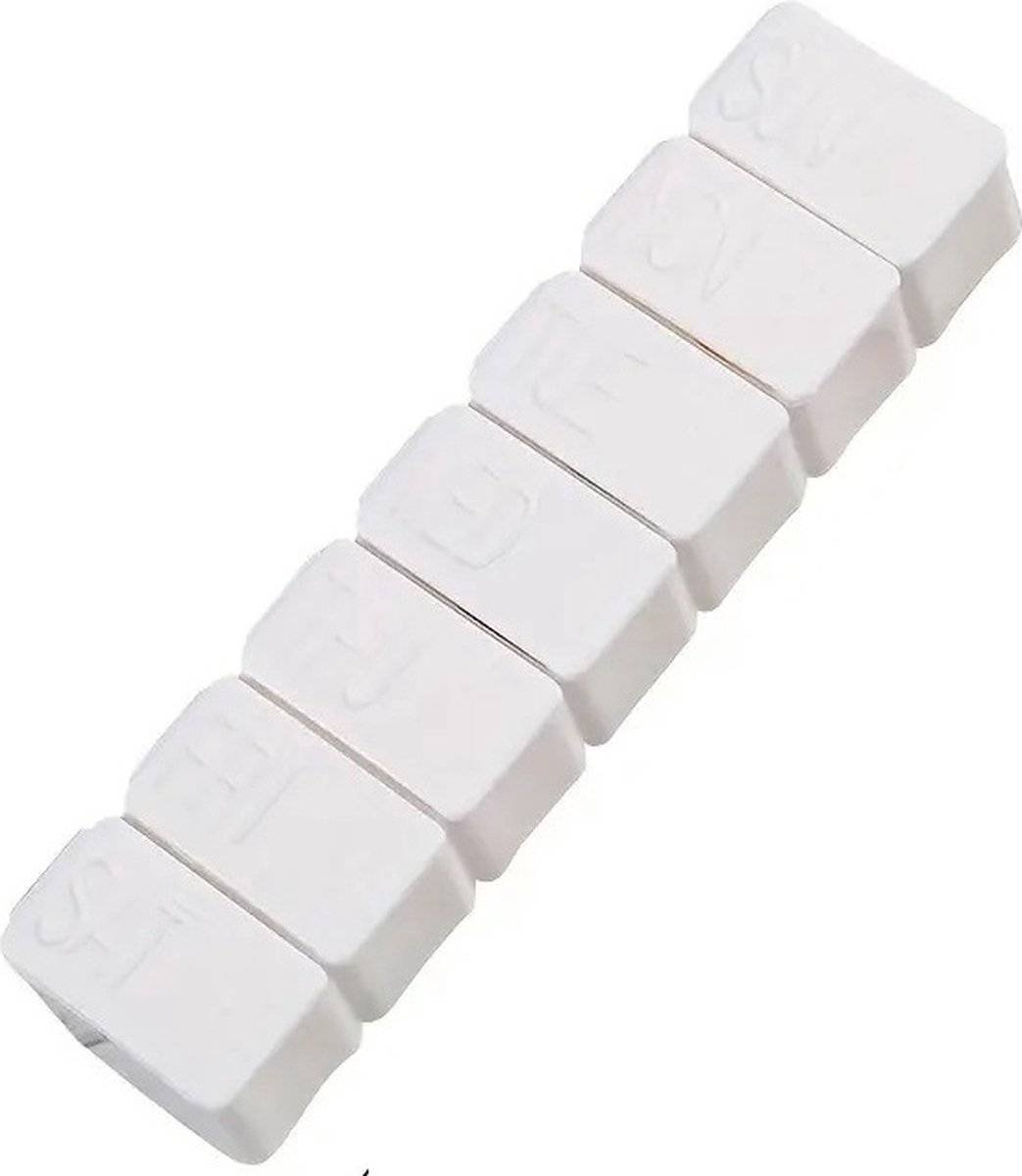 Pill Box | 7-Day Pill Box | Medicine Box | Pill Box | 1 Week | With Daily Divider | White