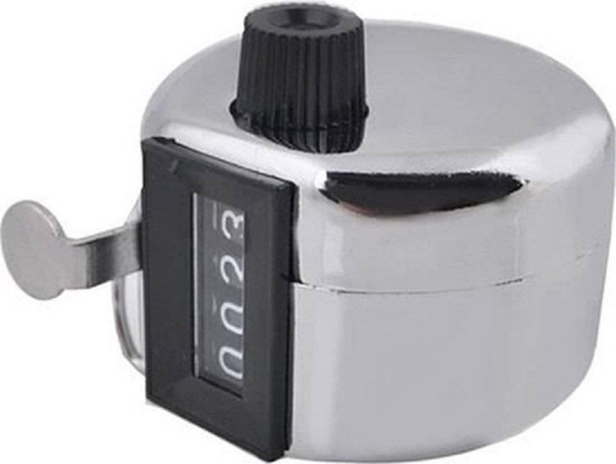 Handheld Counter | People Counter | Manual Click Counter | 4-Digit | Silver | 2 Pieces!