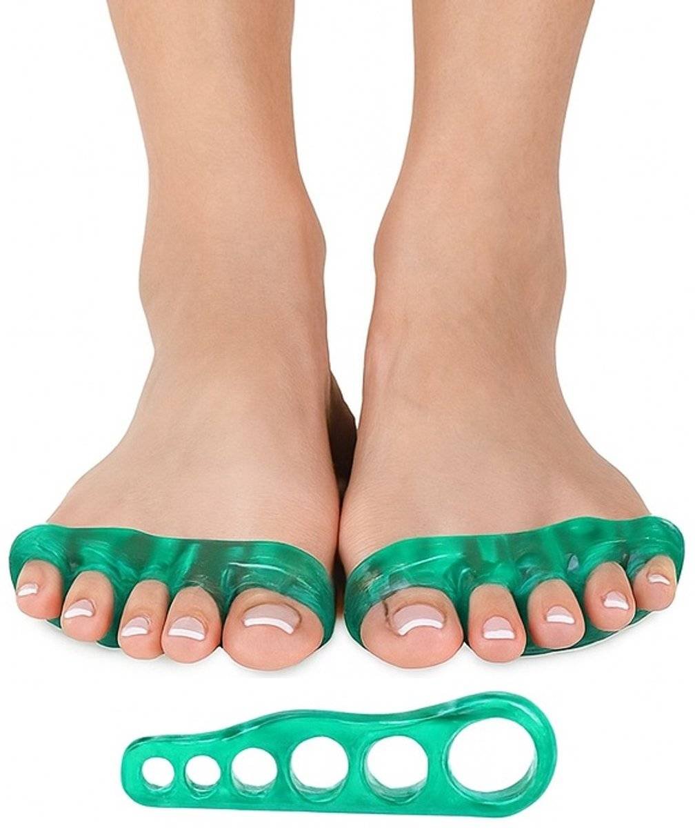 Silicone Toe Corrector 5 Toes & Medicure Spreader in 1 | Toe Spreader | Hallux Valgus | Straighten Toes | Spread Toes | 1 Pair