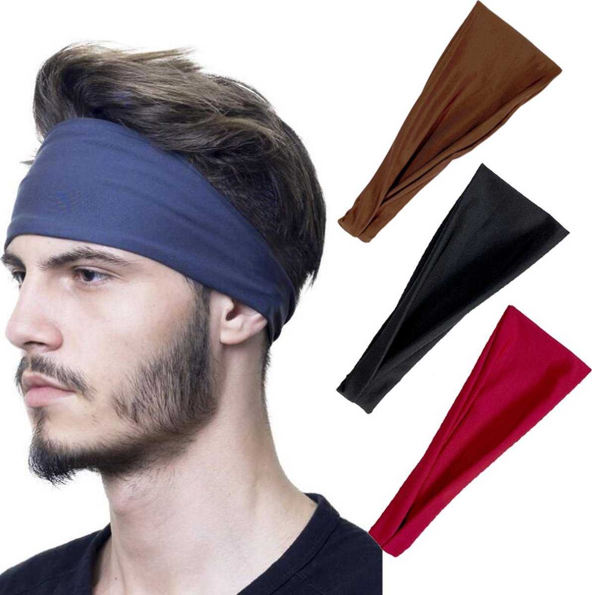 Luxury Elastic Headband | Sweatband | Hairband | Tiara | Sports Headband | Unisex | For Men and Women | Grey