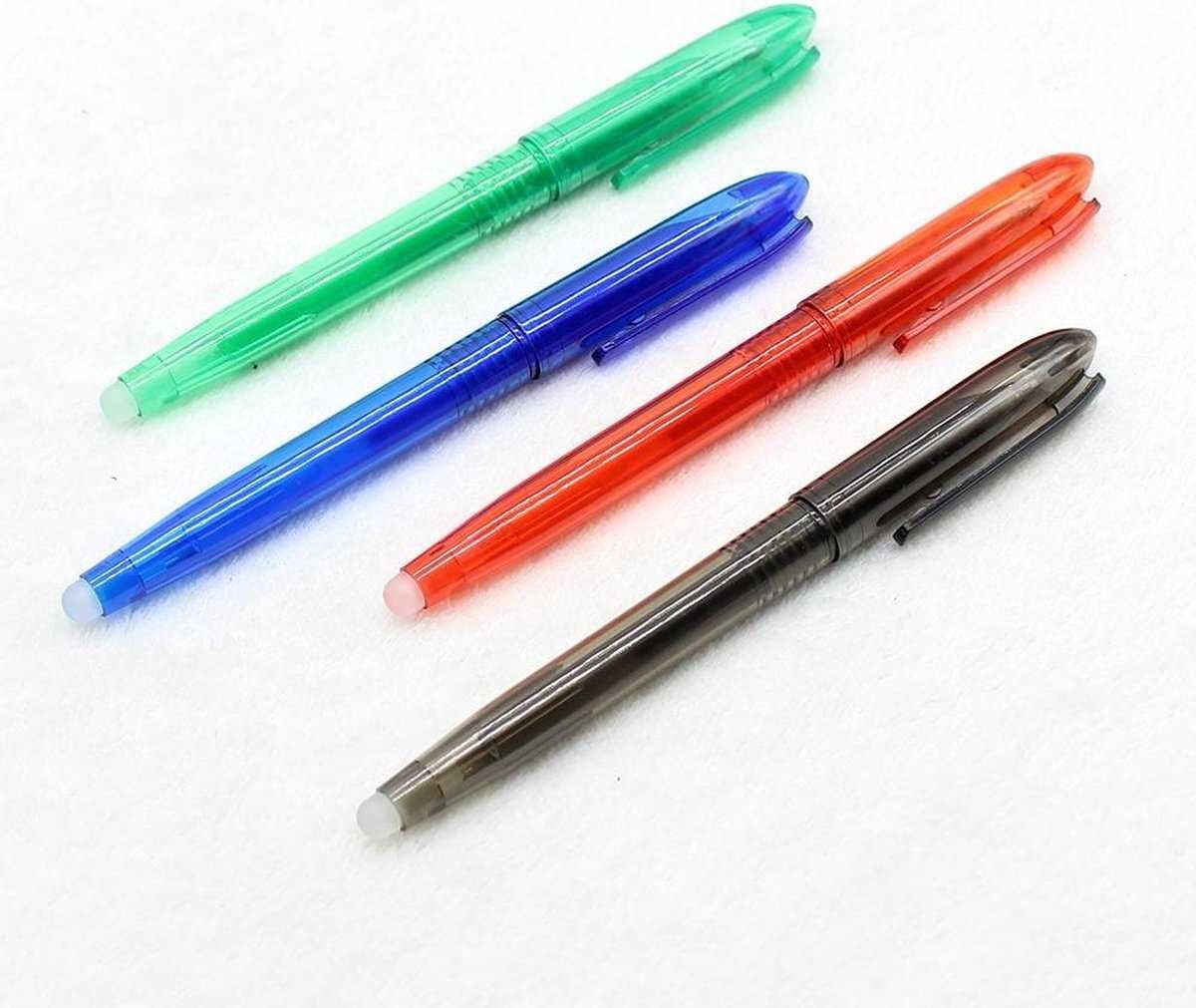 4 x Correctable Pens - Blue, Black, Red, Green - 0.7 mm - Ballpoint Pen