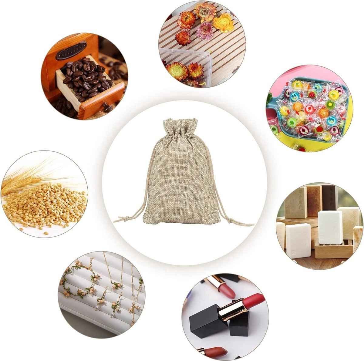 Jute Bags - 7 x 9 cm - 50 Pieces