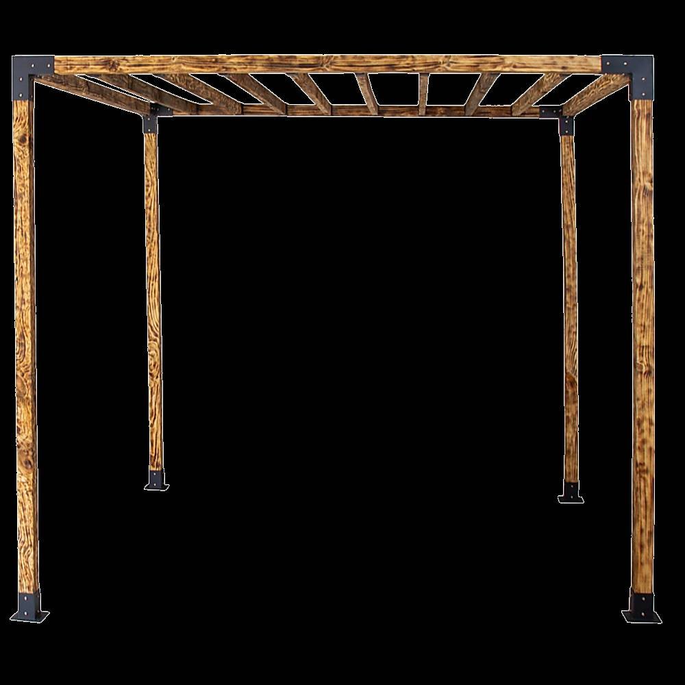 Roof Pergola Gazebo Shed Matte Black Steel Brackets DIY Kits