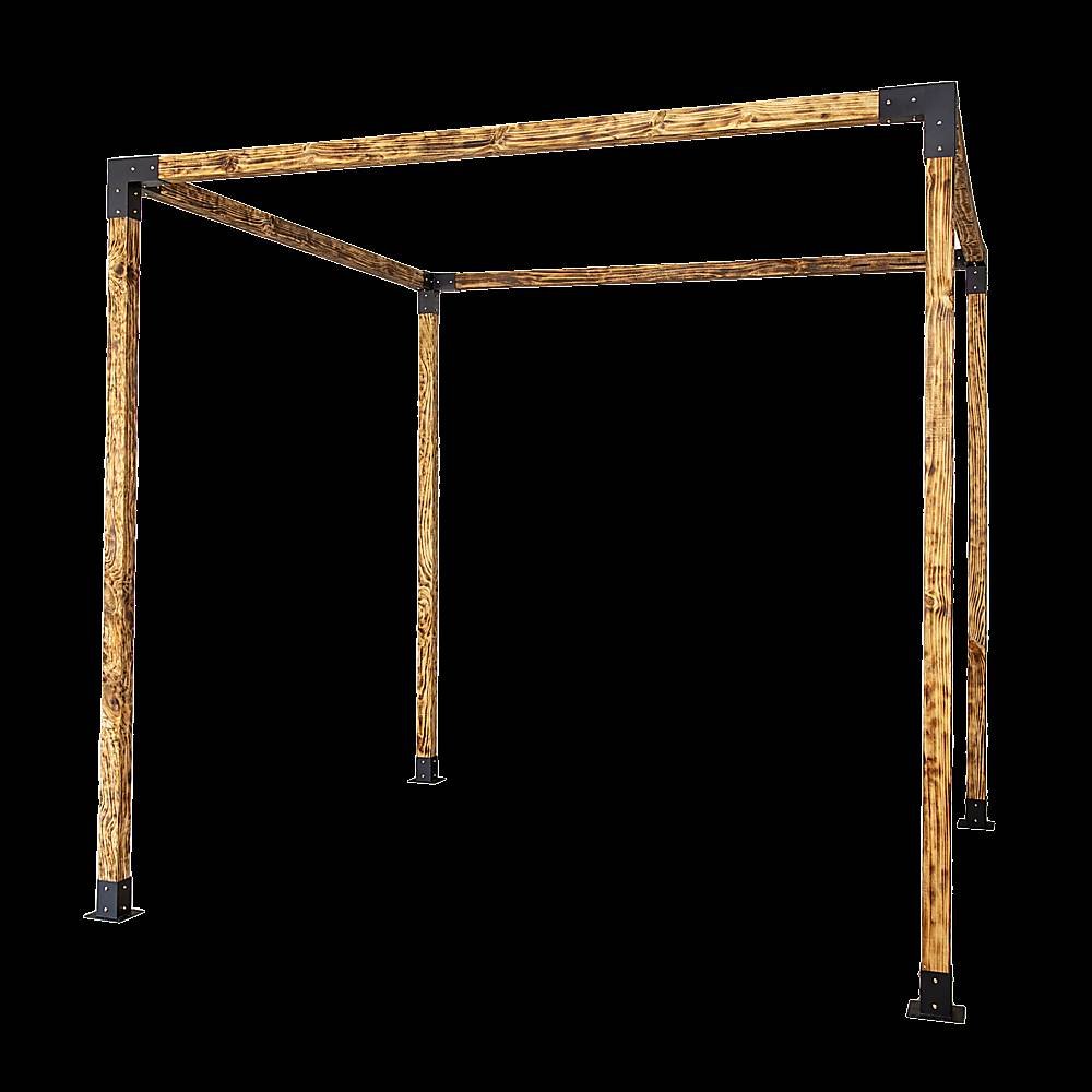 Roof Pergola Gazebo Shed Matte Black Steel Brackets DIY Kits
