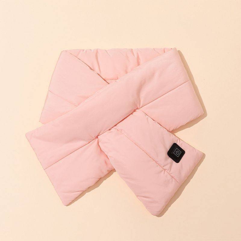 Rechargeable Thickened Heated Scarf Pink