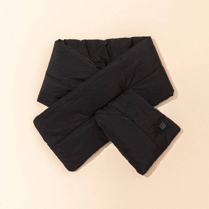 Rechargeable Thickened Heated Scarf Black