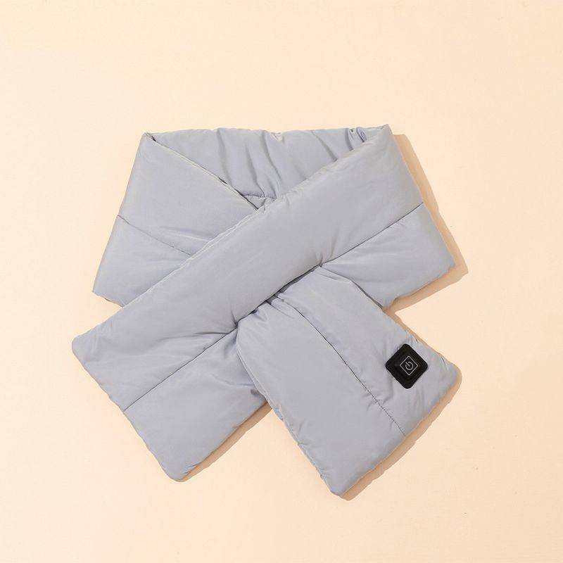 Rechargeable Thickened Heated Scarf Dark Gray