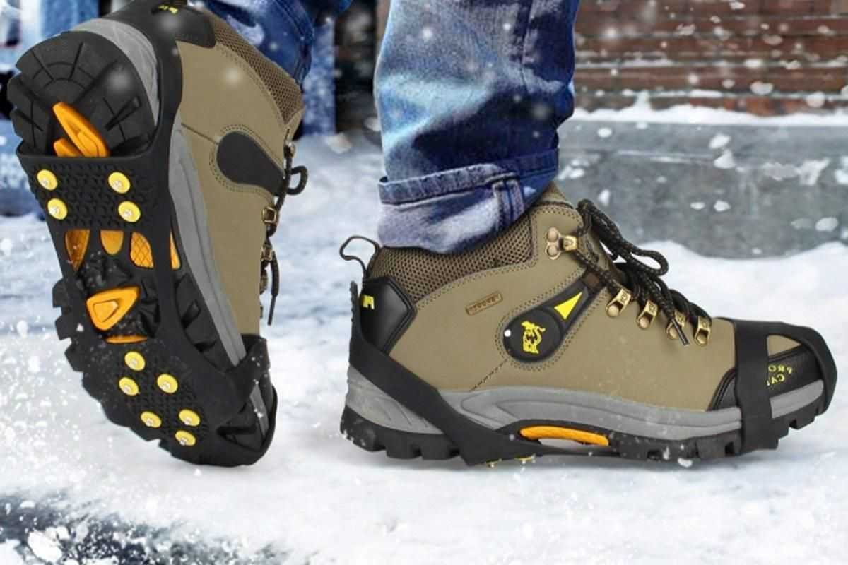 Ice Cleats Crampons Snow Shoe Spikes Grips Anti-Slip for Shoes Boots -M