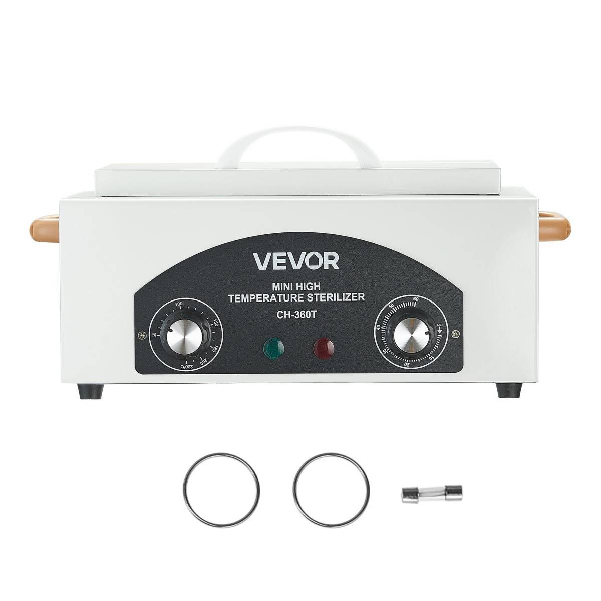 High Temperature Autoclave Machine, 2L, 300W High Temperature Cleaner Machine Box with Adjustable Temperature and Time, Dry Heat Cabinet Nail Tool Cleaner for Labs, Home, Nail and Beauty Salons