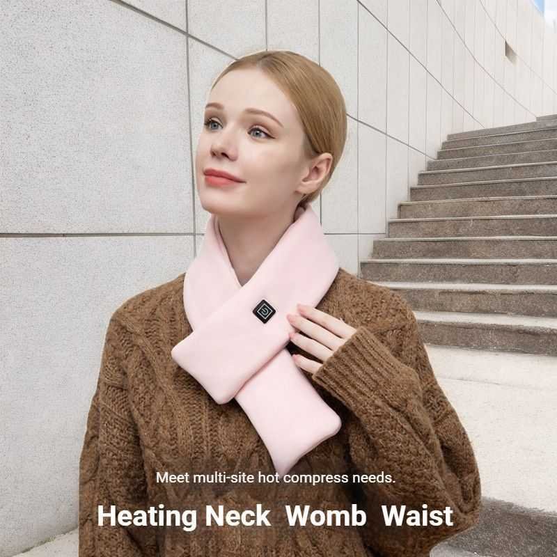 USB Rechargeable Graphene Heated Neck Warmer Black