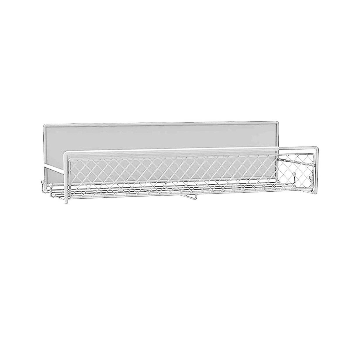 Magnetic Spice Rack for Refrigerator, Metal Strong Magnet Shelf, Space Saving Spice Organizer, Home Kitchen Storage Rack, Movable Magnetic Basket for Fridge Microwave Washing Machines White