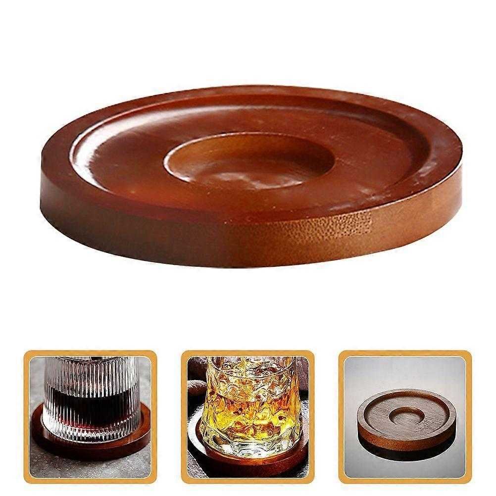 3pcs Wooden Whisky Glass Coasters Drink Cup Pads
