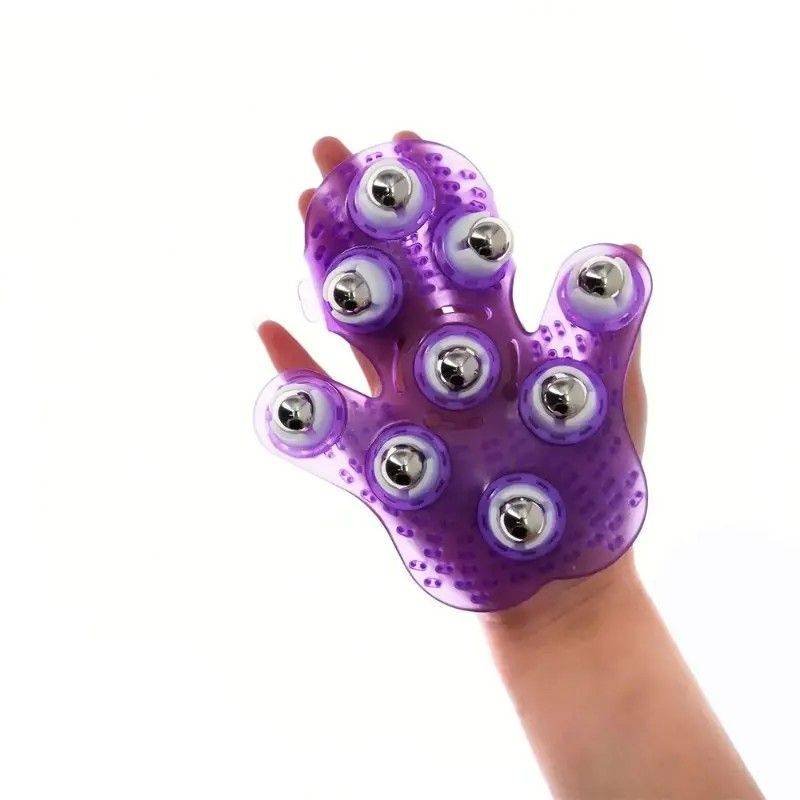 "Palm Nine-Ball Massager" – One Roll Relieves Fatigue, Full Relaxation for Neck, Shoulders, Legs and Feet. Take It Anywhere at Home or Work. A New Essential for Healthy Living.(purple)