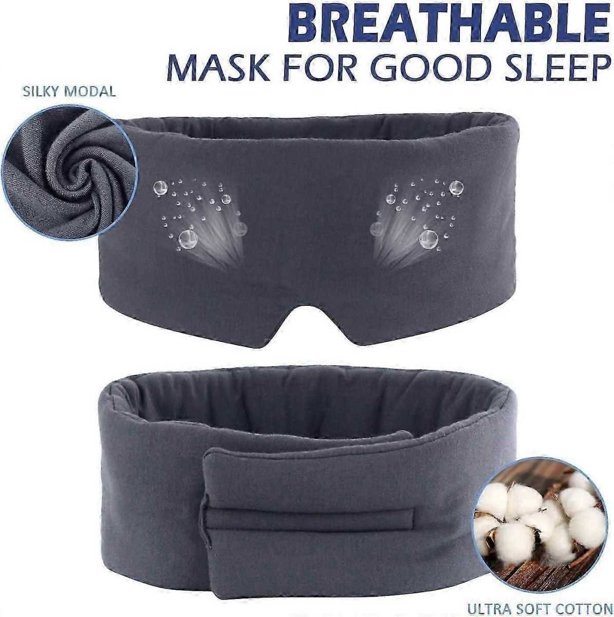 Modal Blackout Sleeping Mask - Super Soft, Adjustable Strap, for Men & Women