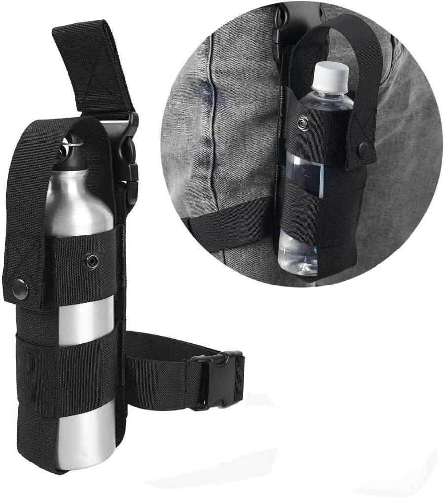 Multifunctional Leg Bag Tactical Thigh Pack Bottle Holder Outdoor Travel Black