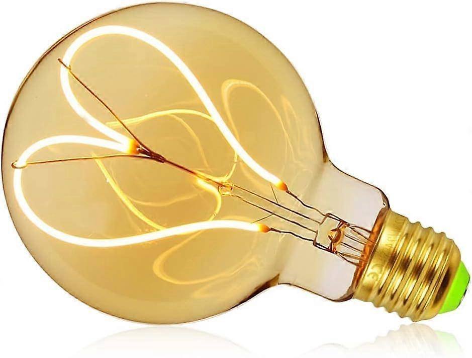 Vintage Edison G95 LED Bulb 4W Dimmable Warm Decorative E27 Heart Shape