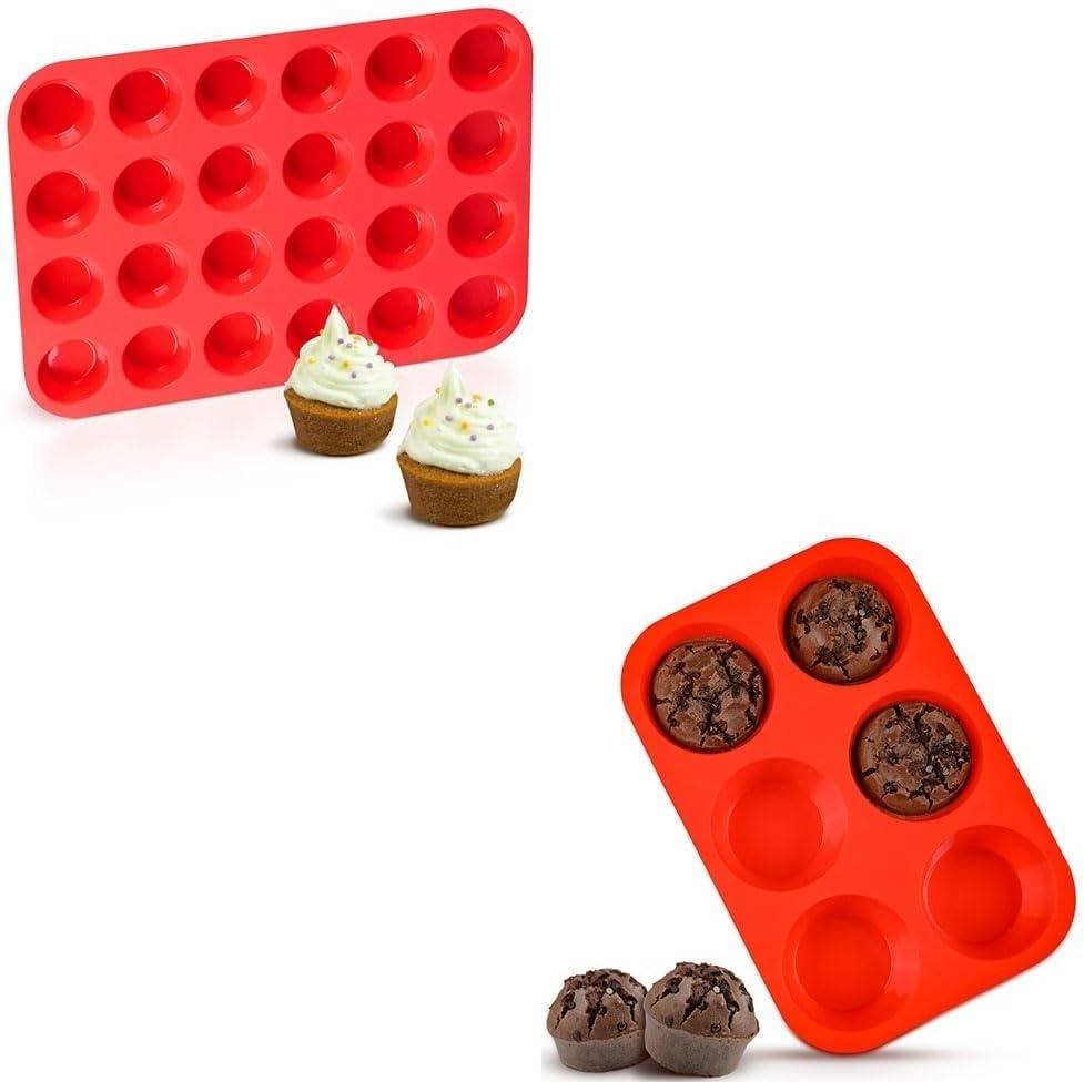 Mini Cupcake Pan & 3.5" Jumbo Muffin -