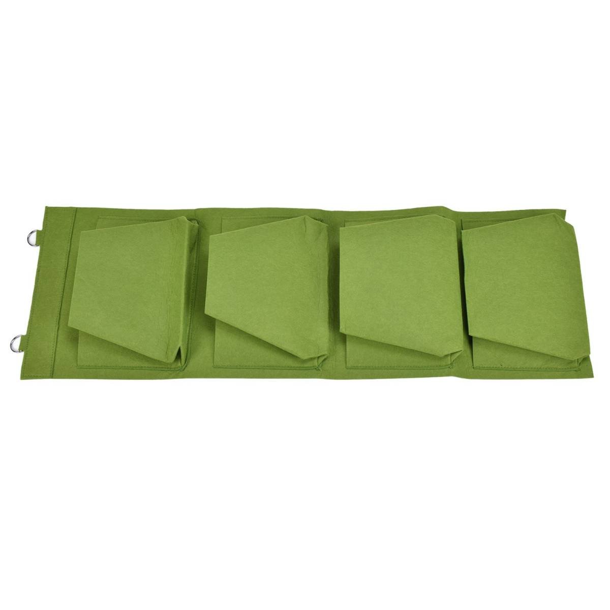 Degradable Wall Hanging Plant Bag Felt Grow Bag Flower Grow Pouch Planter for Garden Courtyard