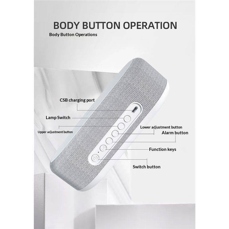 Bluetooth Wireless Speaker, Fast Charging, LED Display, USB Charger, Dimmable Night Light, Alarm Clock Feature, Wireless Charger, Digital Clock,