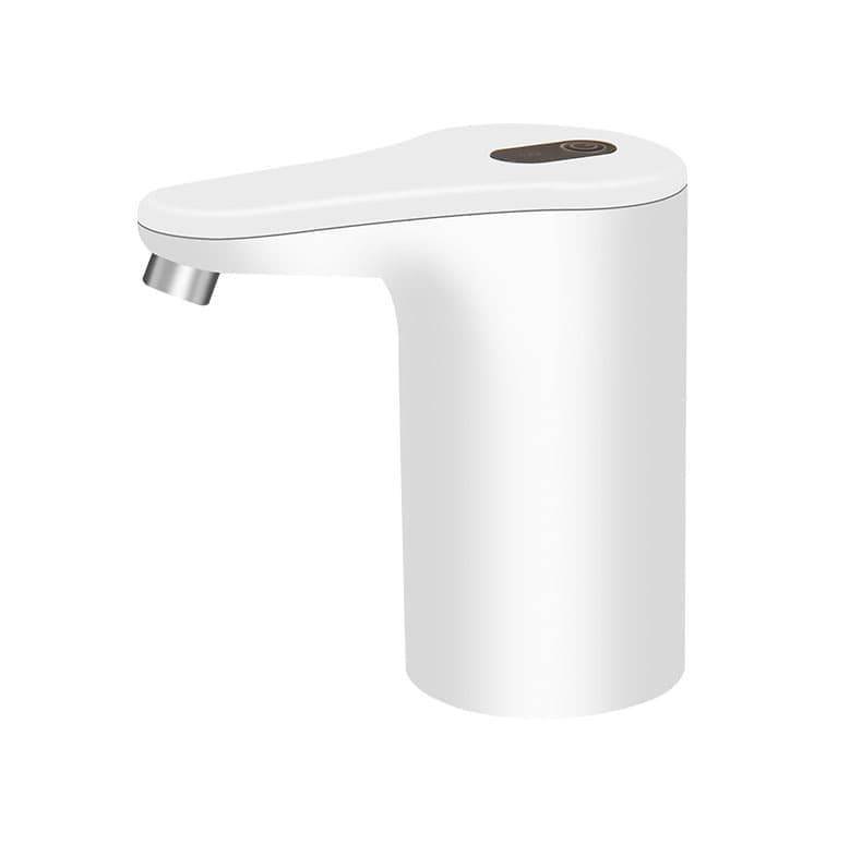 Electric Water Pump Automatic Dispenser with USB Charging for Water Refilling and Cold Water Distribution, White