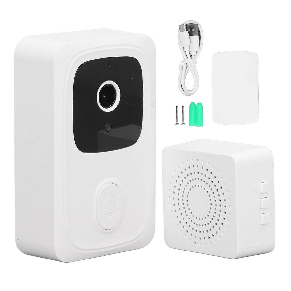 Wireless HD Smart Video Doorbell Security Camera, WiFi Remote