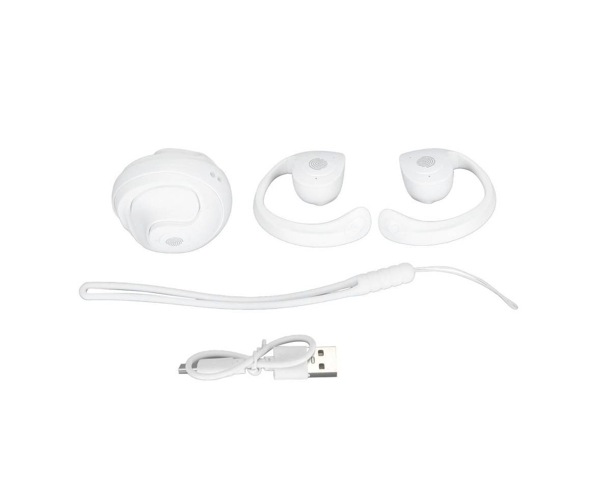 Language Translator Earhooks Bluetooth 5.3 Support 144 Languages Online Translation Wireless Earbuds Device for Music and Calling White