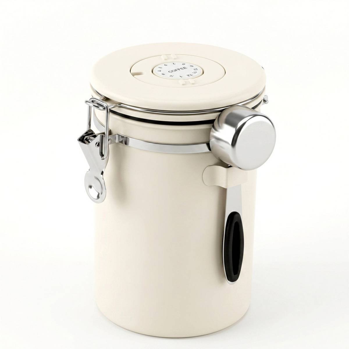 5-Star Chef 1.8L Stainless Steel Coffee Bean Storage Container Coffee Canister