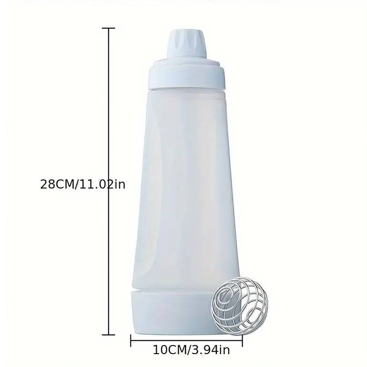 1000ml Hand Crank Batter Dispenser Mixing Jug with Scale for Muffins Pancakes