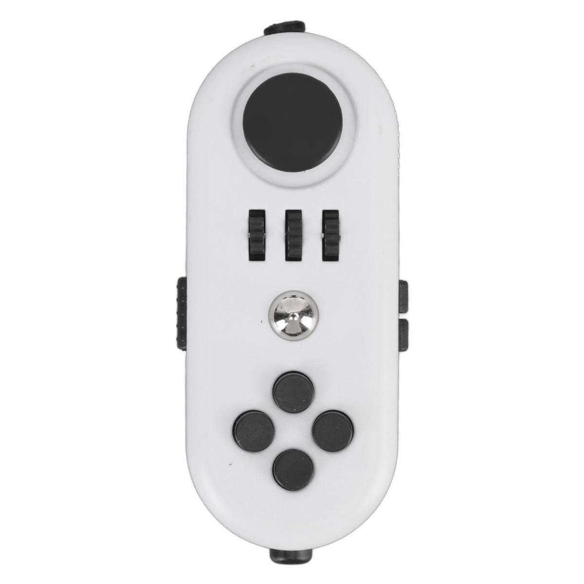 Fidget Toy Reduce Stress Relax Mood Portable Anxiety Sensory EDC Toy Sensory Fidgets Controller Pad 5 White and Black