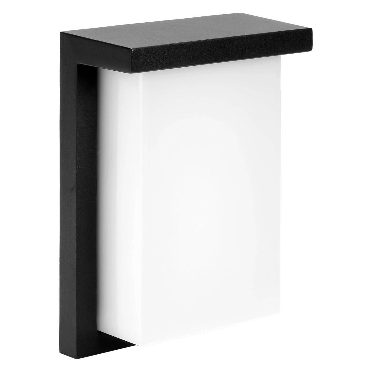 LED 8" Outdoor Wall Light, Front Door House Sconce | Waterproof | 18W | Exterior Patio Lighting Fixture, Flush Mount Porch Lamp | Black