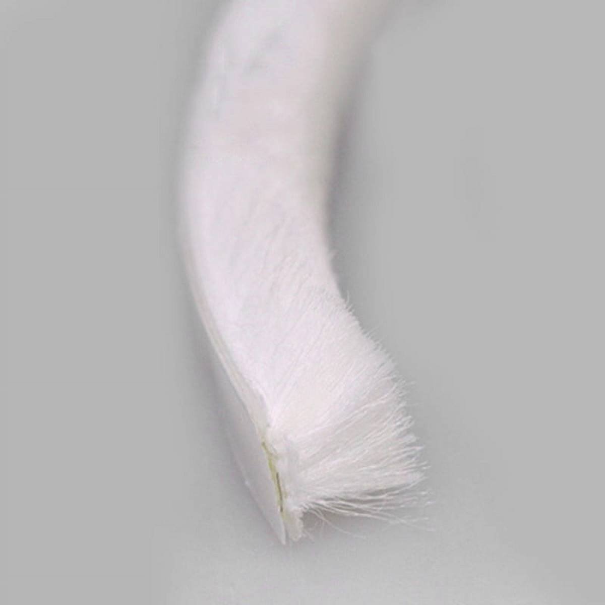 Decor Bottom Bristle Pile Seal Film Door Draught Excluder Brush Weather Strip 10M 5/9/15/23Mm Diy Home High Quality White 9×5Mm Grey