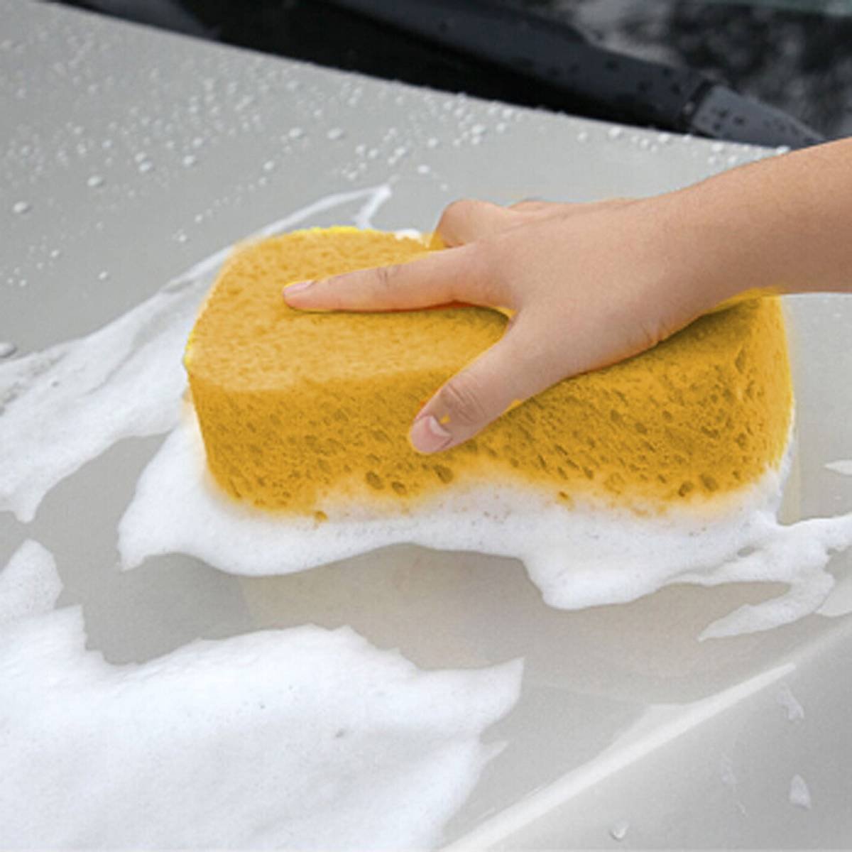 Kdkad Car Wash Sponge, Car Cleaning Large Sponges, All Purpose Sponges for Cleaning, Easy Grip Thick Foam Scrubber, Giant Bone Sponge for Kitchen, Bathroom, Household Cleaning