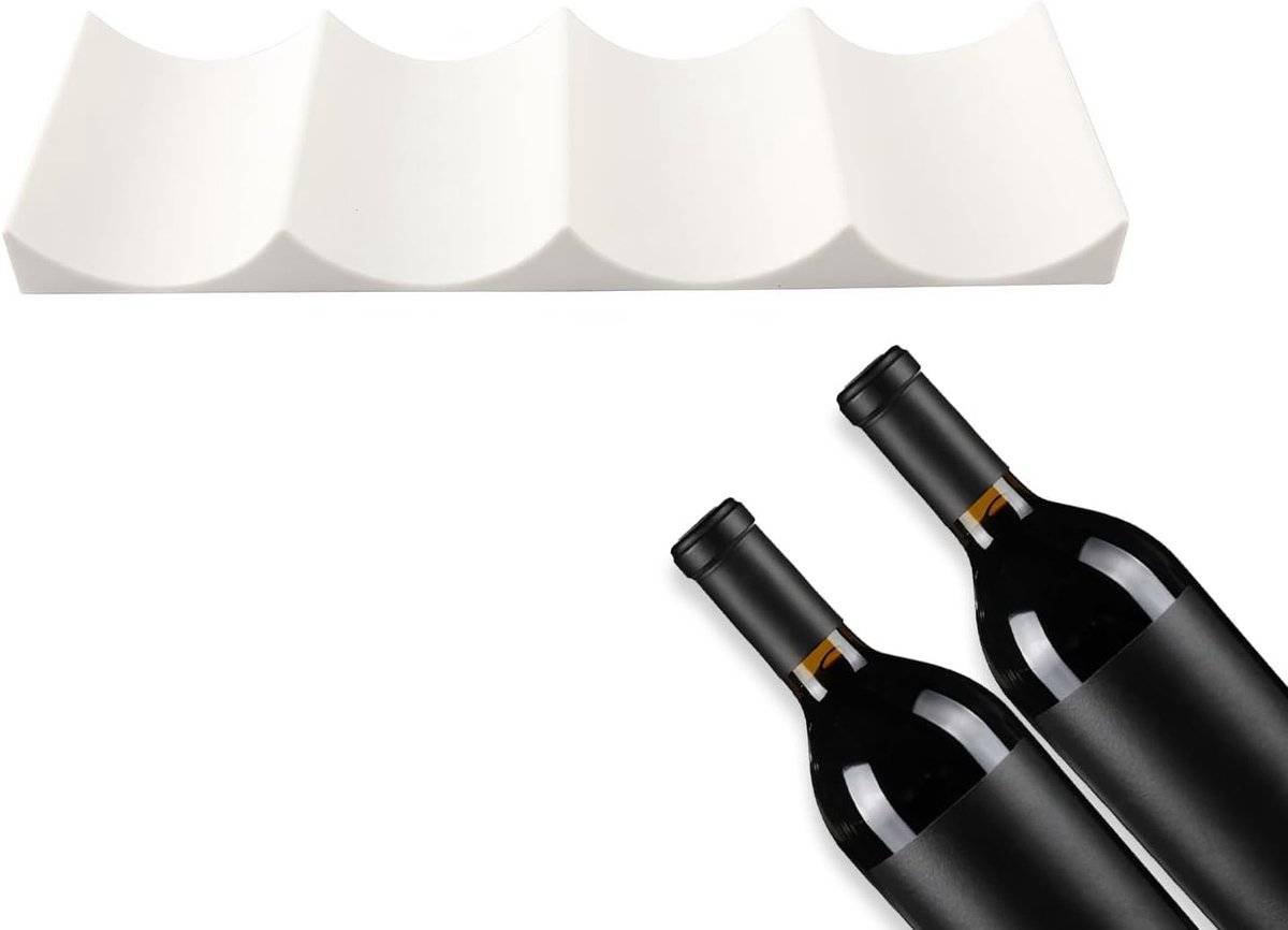 Bottle rack - Beverage bottle rack - Refrigerator bottle holder - Plastic bottle holder - Wine bottle holder - Wine rack - Storage organizer - Refrigerator organizer - Wine bottle display mat - Can holder - for wine bottles, refrigerator and pantry - 29.5