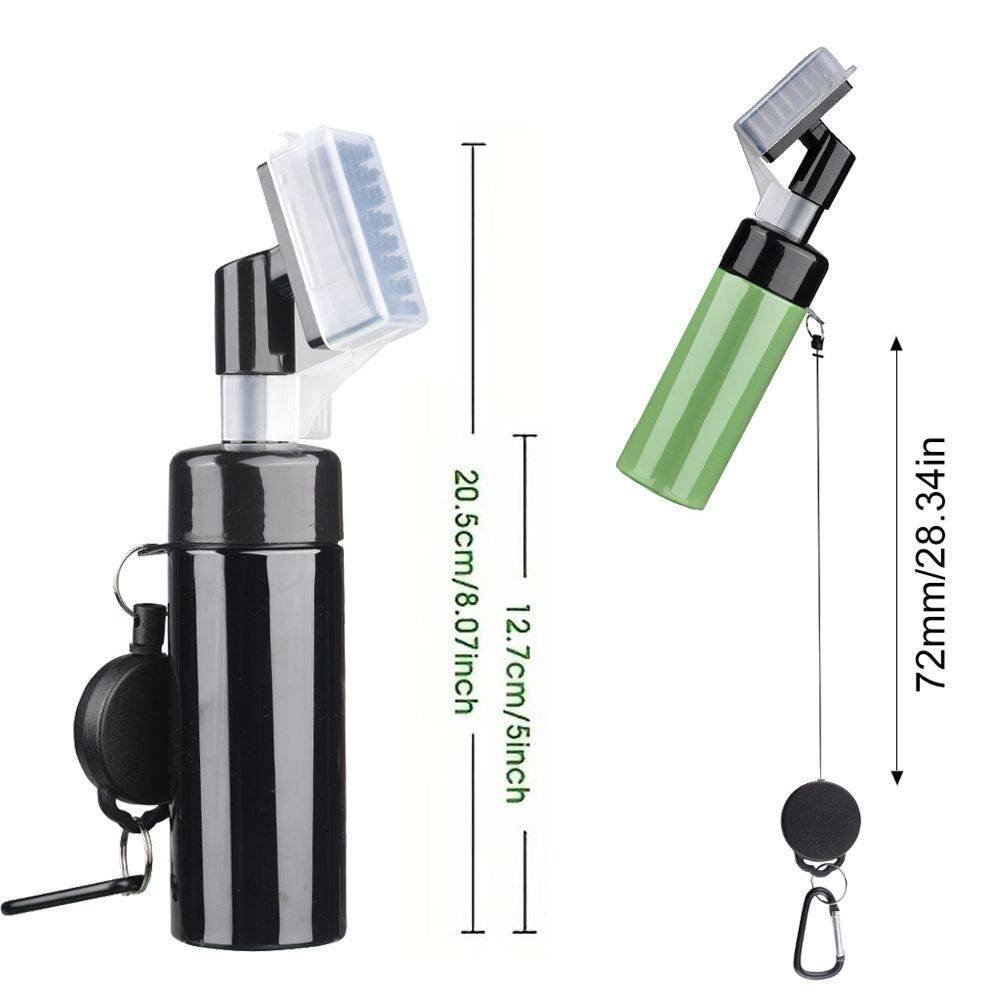 Golf Club Cleaner Brush, Golf Water Brush with Spray Bottle Holdsof Water, Golf Club Cleaning Kit -  Essential Golf Accessories for Men, 2pcs black