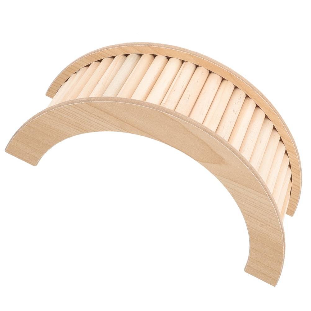 Wooden Hamster Toy Bridge and Ramp for Small Pets Bunny Climbing Tunnel Ladder Chinchilla Guinea Pig Accessories
