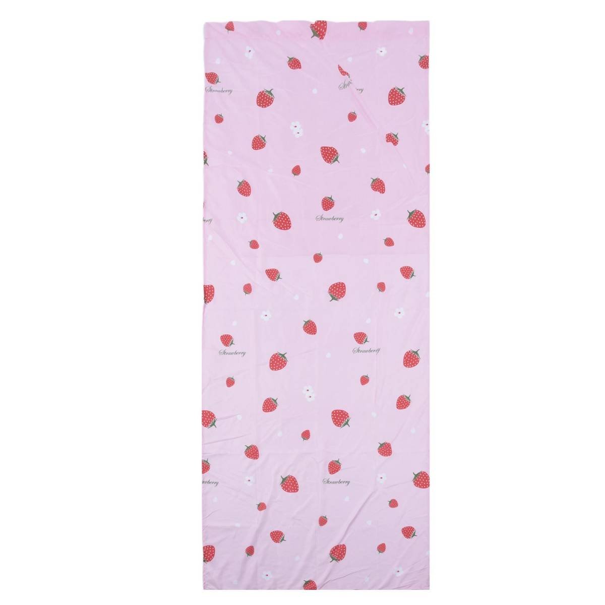 Strawberry Window Curtain Filter Light Pink Shading Curtain Cloth for Living Room Bedroom