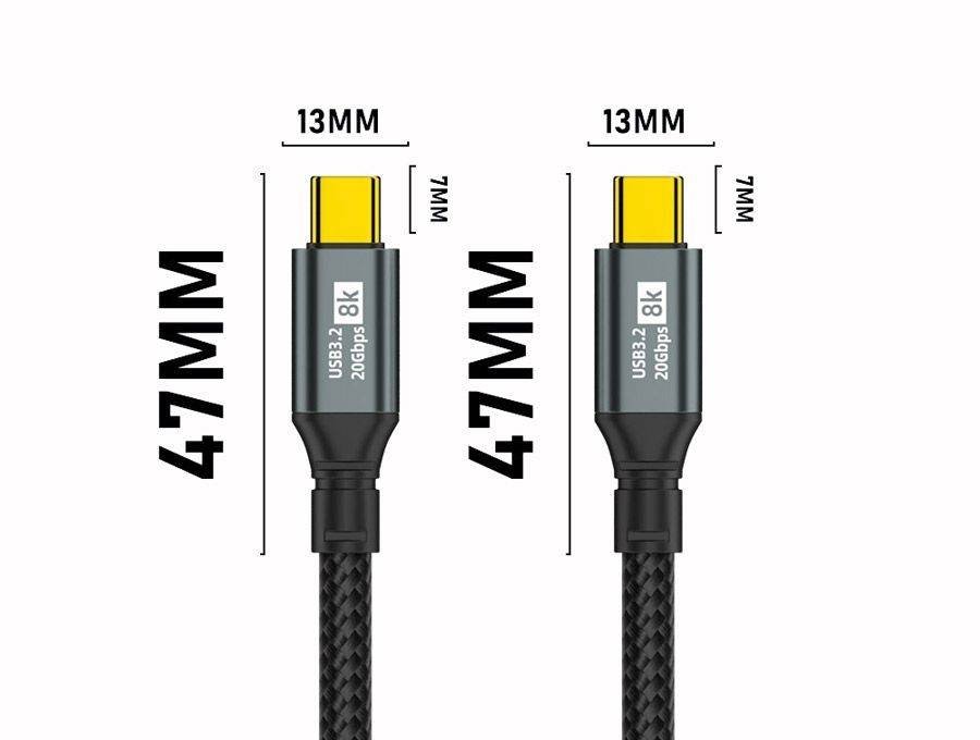 OXHORN CB-CC-322 USB C 3.2 Gen 2x2 Cable 2m
